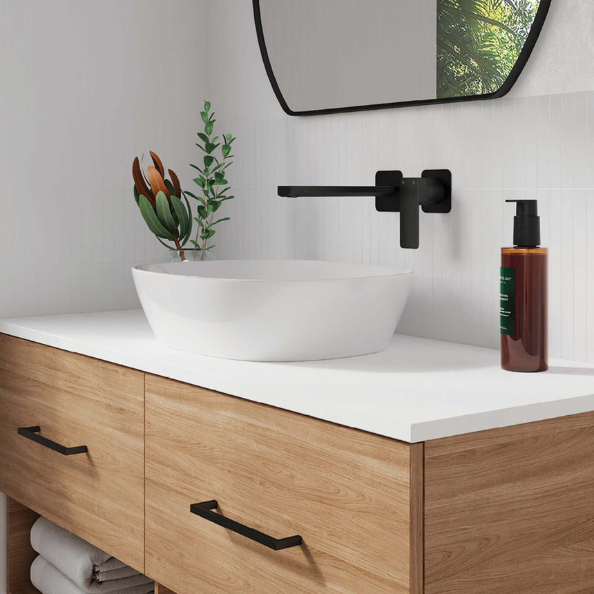 Fienza Koko Above Counter Basin 465x375x115 mm Matte White Bathroom Basin Fienza