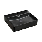Fienza Petra 500 Above Counter Basin With Overflow 500x420x120mm Matte Black