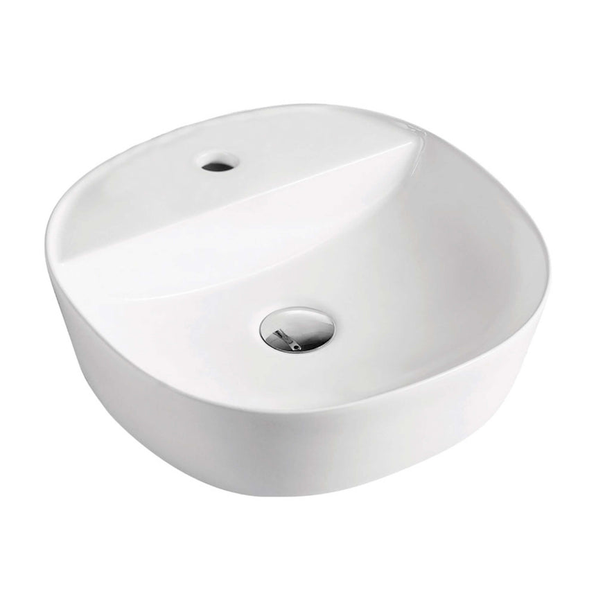 Fienza Chica Above Counter Basin 405x405x120mm Gloss White Bathroom Basin Fienza Default Title