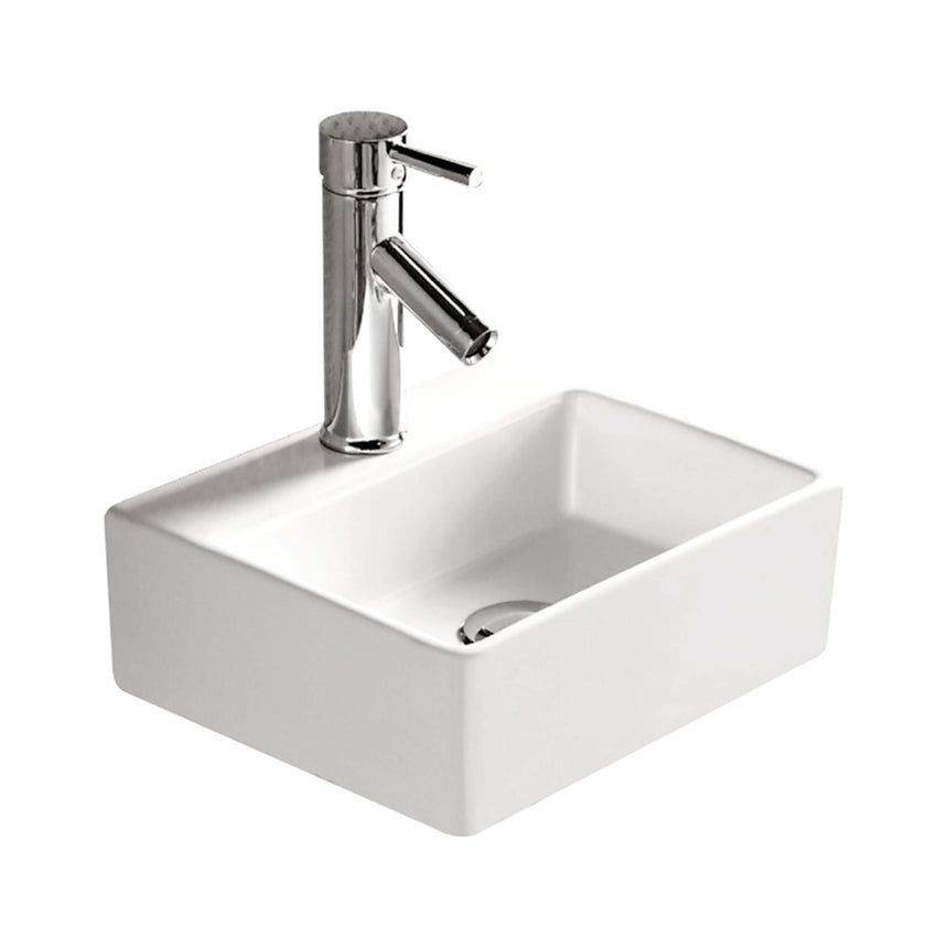 Fienza Modena Baby Above Counter Basin 330x290x120mm Gloss White Bathroom Basin Fienza Default Title