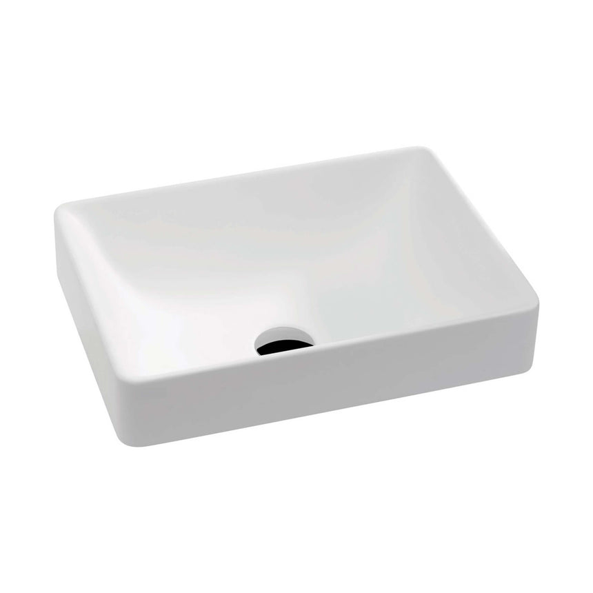 Fienza Kados Semi Inset Basin 450x330x150mm Matte White Bathroom Basin Fienza Default Title