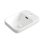 Fienza Petra Mini Semi Inset Basin 433x303x55mm Gloss White