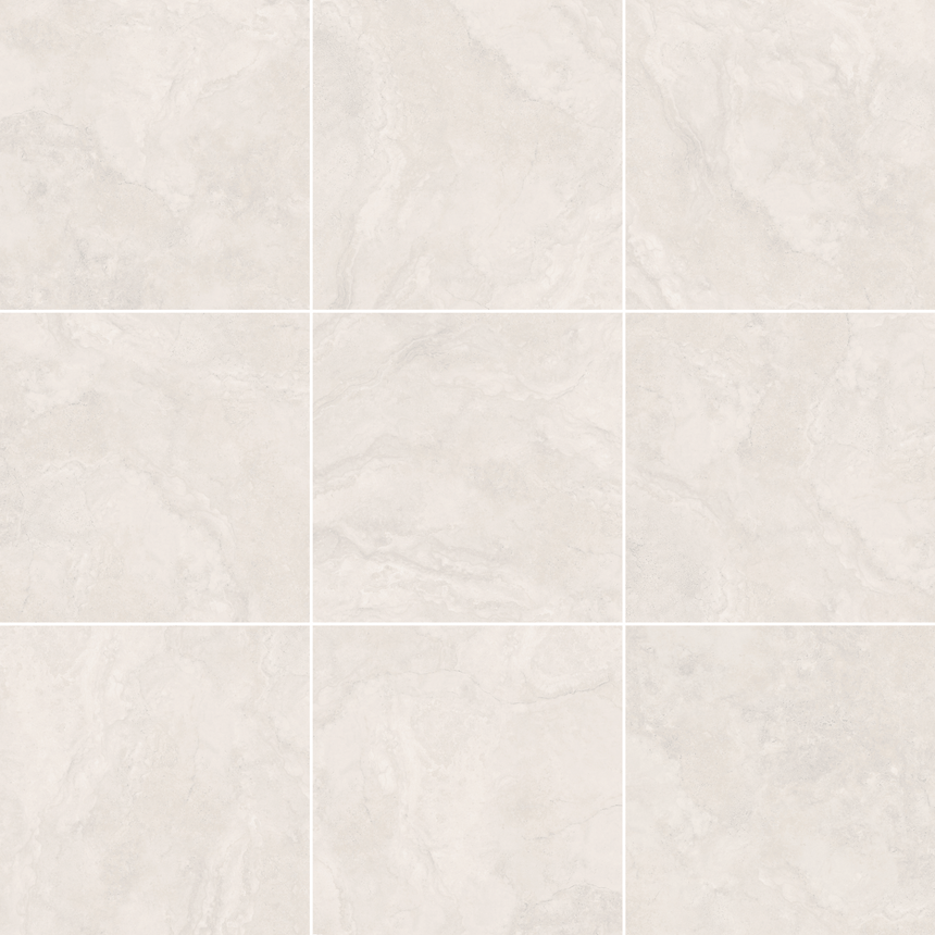 Tivoli 1200x1200 Matt White Travertine Look Tiles Tilemall