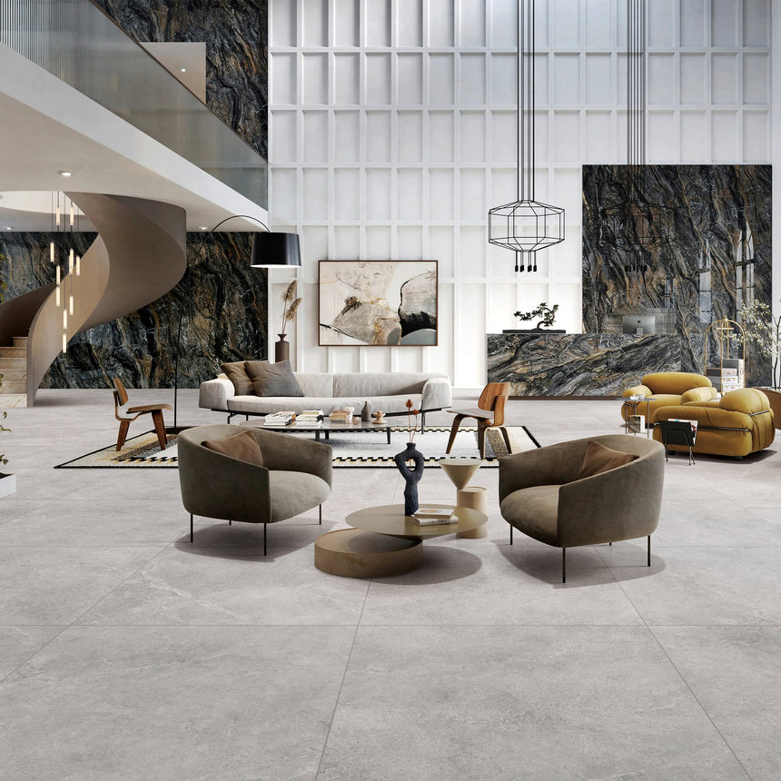 Enzo 1200x1200 Matt Cinder Stone Look Tiles Tilemall