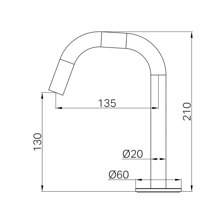 Nero Serenity Basin Edge Spout Chrome Bath Spout Nero