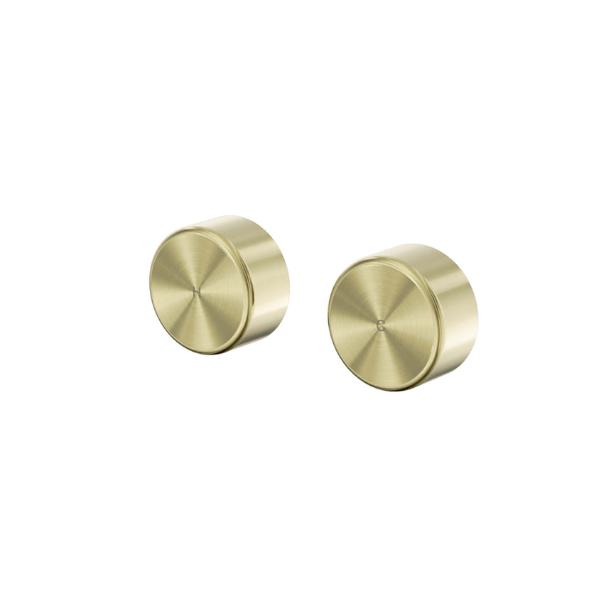 Nero Serenity Wall Top Assembly With Metal Handle Brushed Gold Tapware Nero Default Title