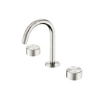 Nero Serenity Basin Set Arc Spout With Metal Handle Brushed Nickel