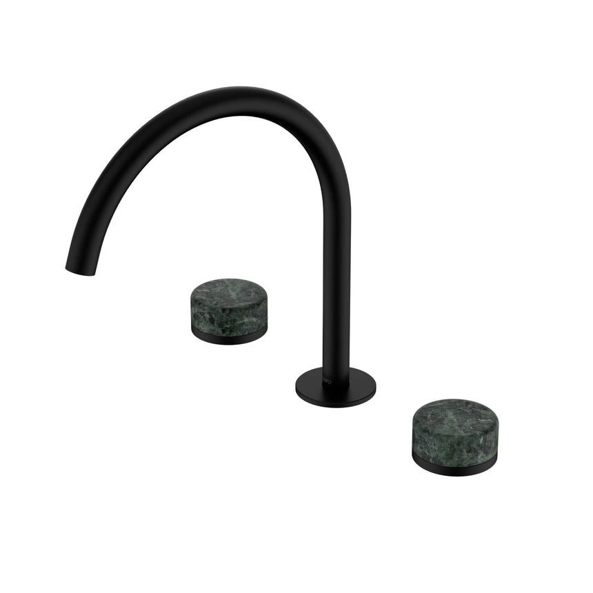Nero Serenity Bath/Kitchen Set Arc Spout With Verde Alpi Handle Matte Black Tapware Nero Default Title