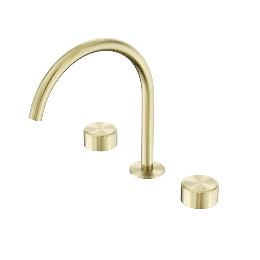 Nero Serenity Bath/Kitchen Set Arc Spout With Metal Handle Brushed Gold Tapware Nero Default Title