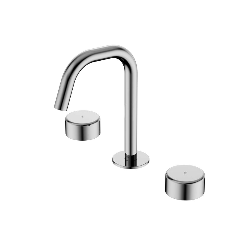 Nero Serenity Basin Set Edge Spout With Metal Handle Chrome Tapware Nero Default Title