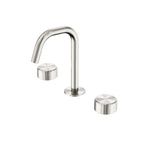 Nero Serenity Basin Set Edge Spout With Metal Handle Brushed Nickel
