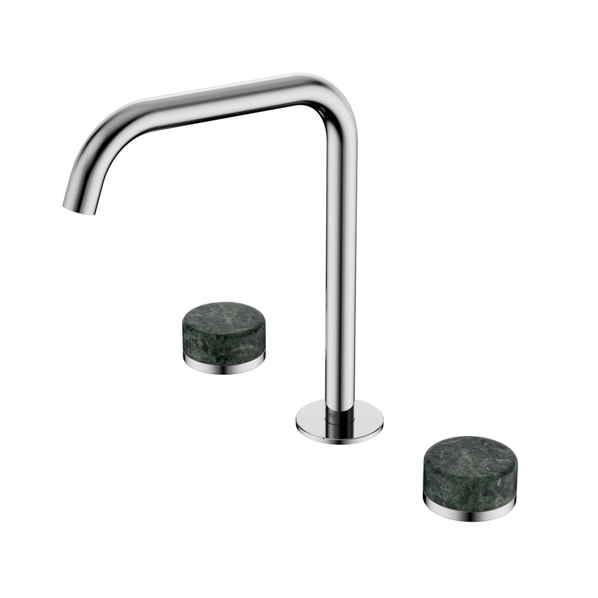 Nero Serenity Bath/Kitchen Set Edge Spout With Verde Alpi Handle Chrome Tapware Nero Default Title