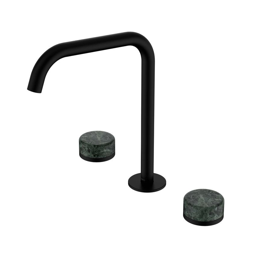 Nero Serenity Bath/Kitchen Set Edge Spout With Verde Alpi Handle Matte Black Tapware Nero Default Title
