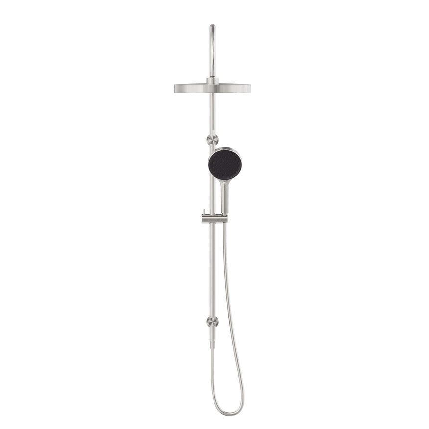 Nero Serenity Twin Shower Brushed Nickel Shower Nero