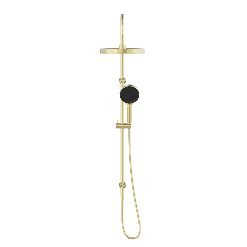 Nero Serenity Twin Shower Brushed Gold Shower Nero