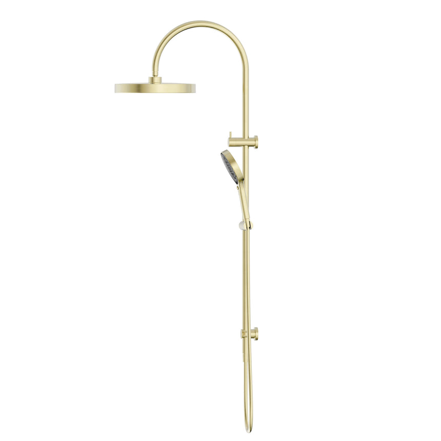 Nero Serenity Twin Shower Brushed Gold Shower Nero