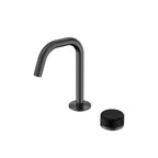 Nero Serenity Progressive Basin Mixer Edge Spout With Marquina Black Handle Gun Metal