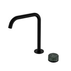 Nero Serenity Progressive Bath/Kitchen Mixer Edge Spout With Verde Alpi Handle Matte Black