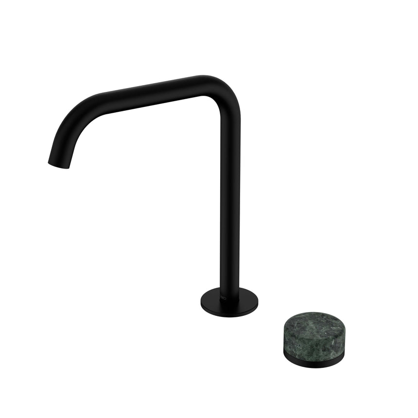 Nero Serenity Progressive Bath/Kitchen Mixer Edge Spout With Verde Alpi Handle Matte Black Tapware Nero Default Title