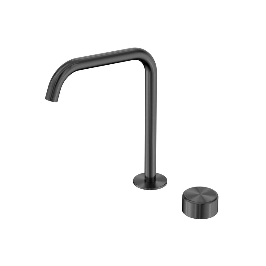 Nero Serenity Progressive Bath/Kitchen Mixer Edge Spout With Metal Handle Gun Metal Tapware Nero Default Title