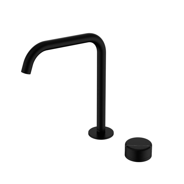 Nero Serenity Progressive Bath/Kitchen Mixer Edge Spout With Marquina Black Handle Matte Black Tapware Nero Default Title