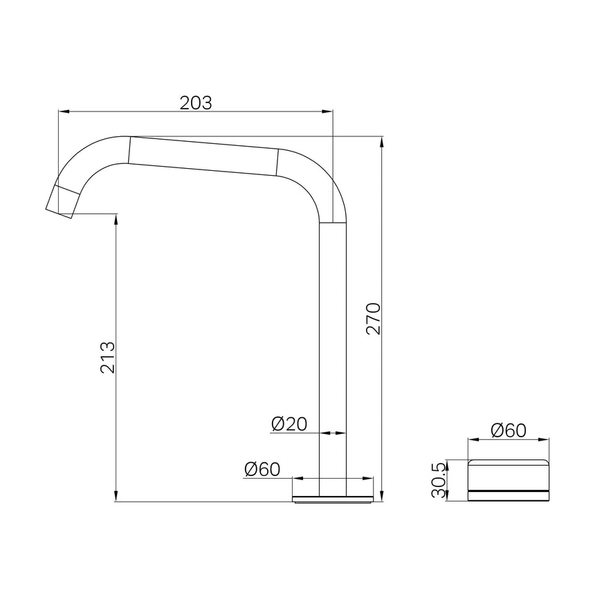 Nero Serenity Progressive Bath/Kitchen Mixer Edge Spout With Marquina Black Handle Matte Black Tapware Nero