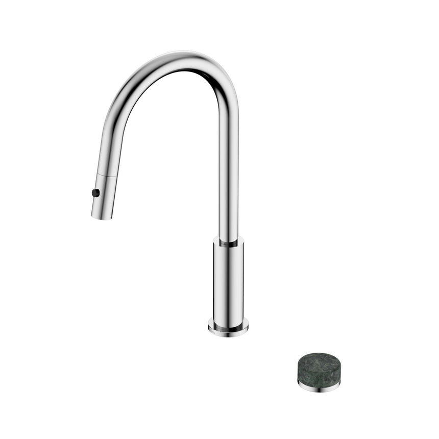 Nero Serenity Progressive Pull Out kitchen Set With Verde Alpi Handle Chrome Tapware Nero Default Title