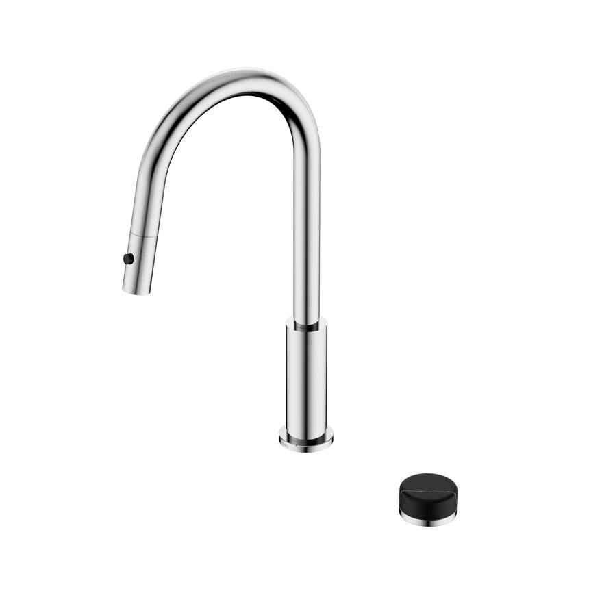 Nero Serenity Progressive Pull Out kitchen Set With Marquina Black Handle Chrome Tapware Nero Default Title