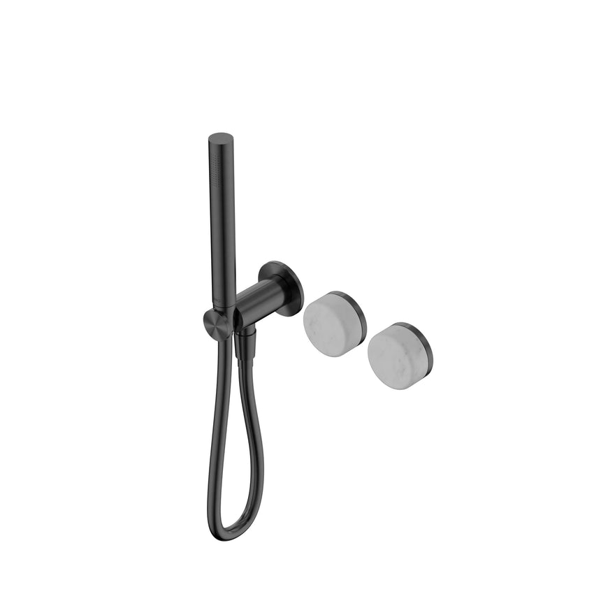 Nero Serenity Progressive Shower System With Carrara Handle And Slim Shower Gun Metal Tapware Nero Default Title