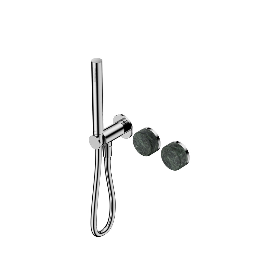 Nero Serenity Progressive Shower System With Verde Alpi Handle And Slim Shower Chrome Tapware Nero Default Title