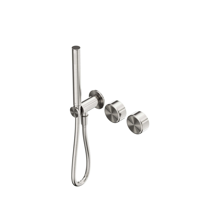 Nero Serenity Progressive Shower System With Metal Handle And Slim Shower Brushed Nickel Tapware Nero Default Title