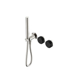 Nero Serenity Progressive Shower System With Marquina Black Handle And Slim Shower Brushed Nickel