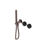 Nero Serenity Progressive Shower System With Marquina Black Handle And Slim Shower Brushed Bronze