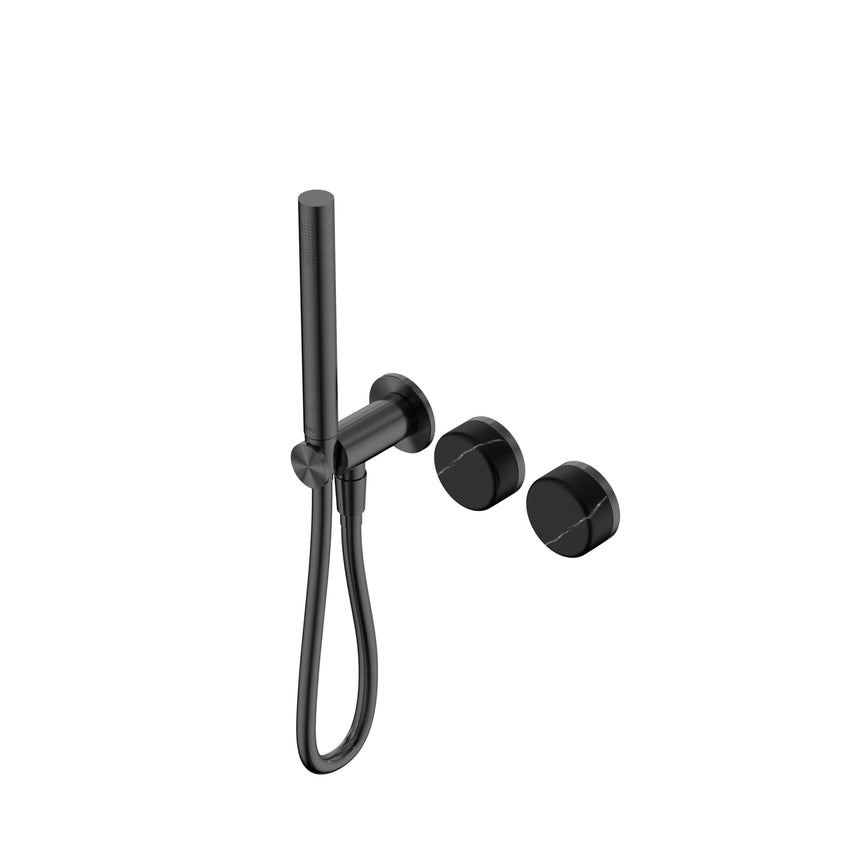 Nero Serenity Progressive Shower System With Marquina Black Handle And Slim Shower Gun Metal Tapware Nero Default Title