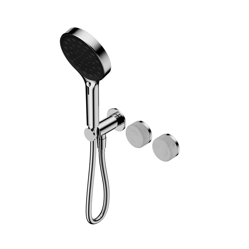 Nero Serenity Progressive Shower System With Carrara Handle And Nero Serenity Hand Shower Chrome Tapware Nero Default Title