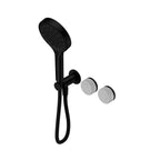 Nero Serenity Progressive Shower System With Carrara Handle And Nero Serenity Hand Shower Matte Black