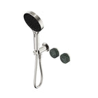 Nero Serenity Progressive Shower System With Verde Alpi Handle And Nero Serenity Hand Shower Brushed Nickel