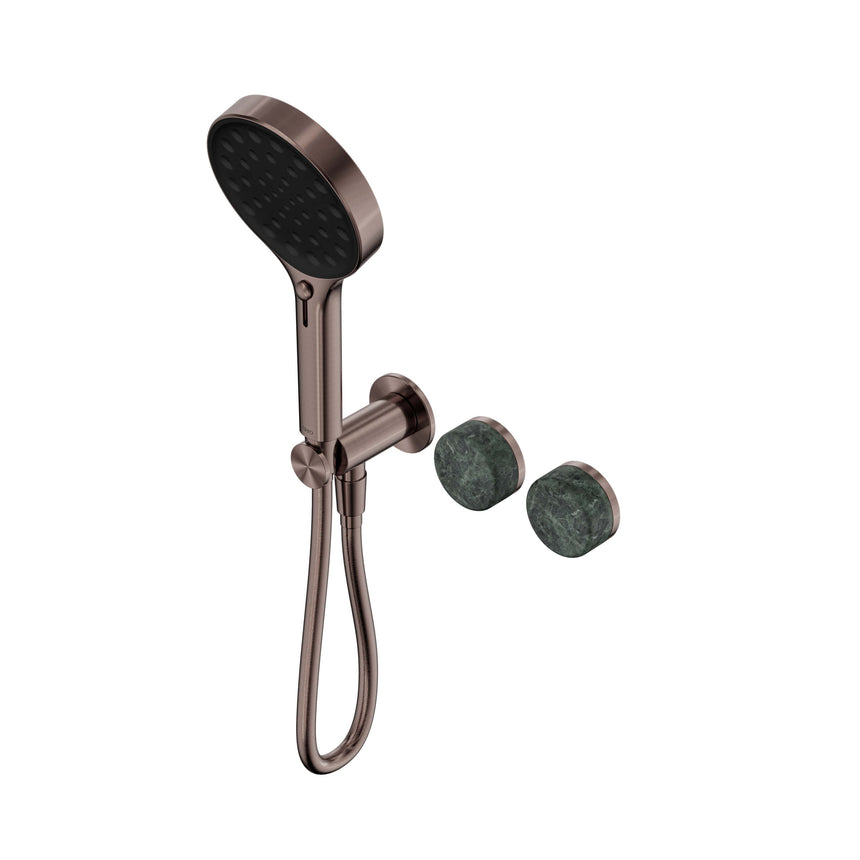 Nero Serenity Progressive Shower System With Verde Alpi Handle And Nero Serenity Hand Shower Brushed Bronze Tapware Nero Default Title