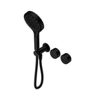 Nero Serenity Progressive Shower System With Metal Handle And Nero Serenity Hand Shower Matte Black