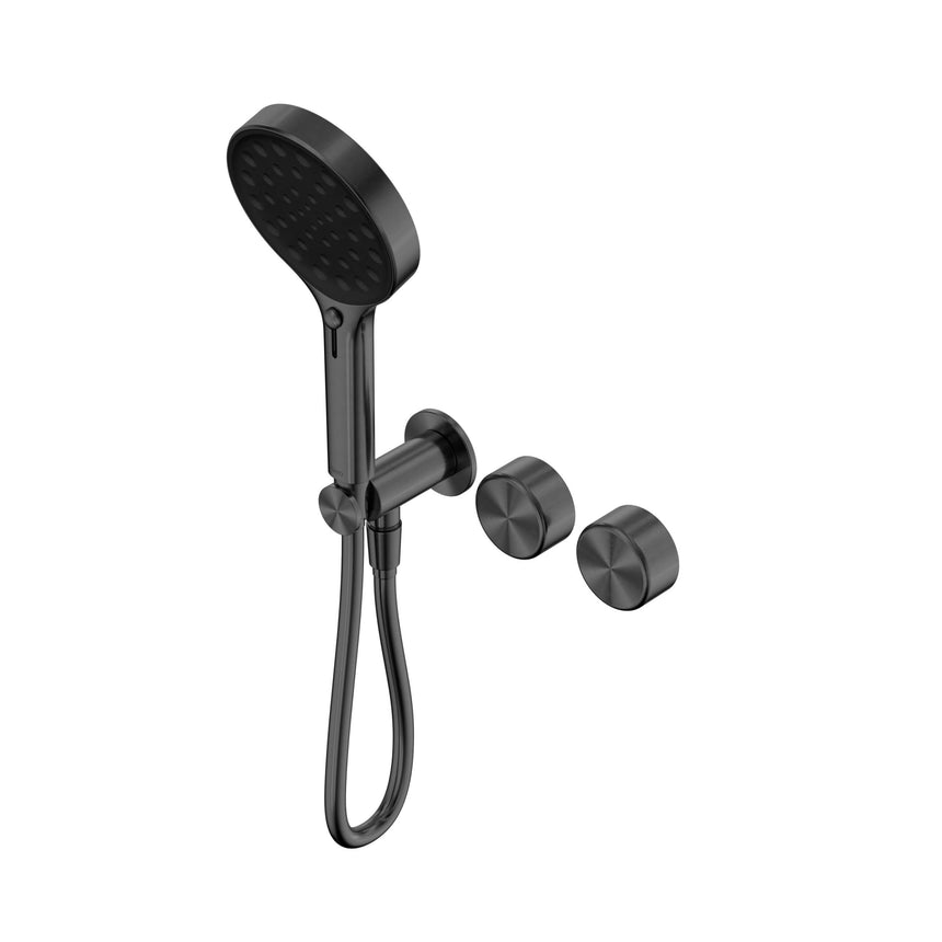 Nero Serenity Progressive Shower System With Metal Handle And Nero Serenity Hand Shower Gun Metal Tapware Nero Default Title