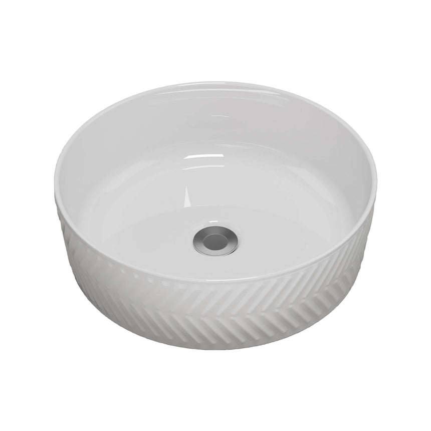 Allure Arrow Basin 360mm Gloss White Bathroom Basin Timberline Default Title