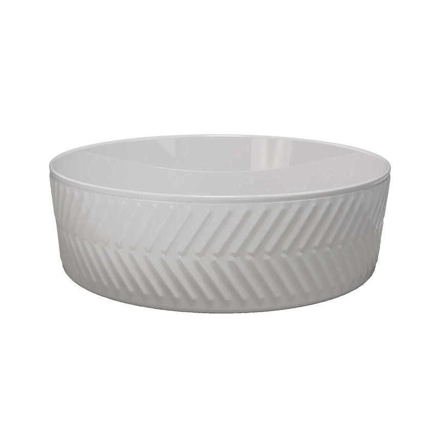 Allure Arrow Basin 360mm Gloss White Bathroom Basin Timberline