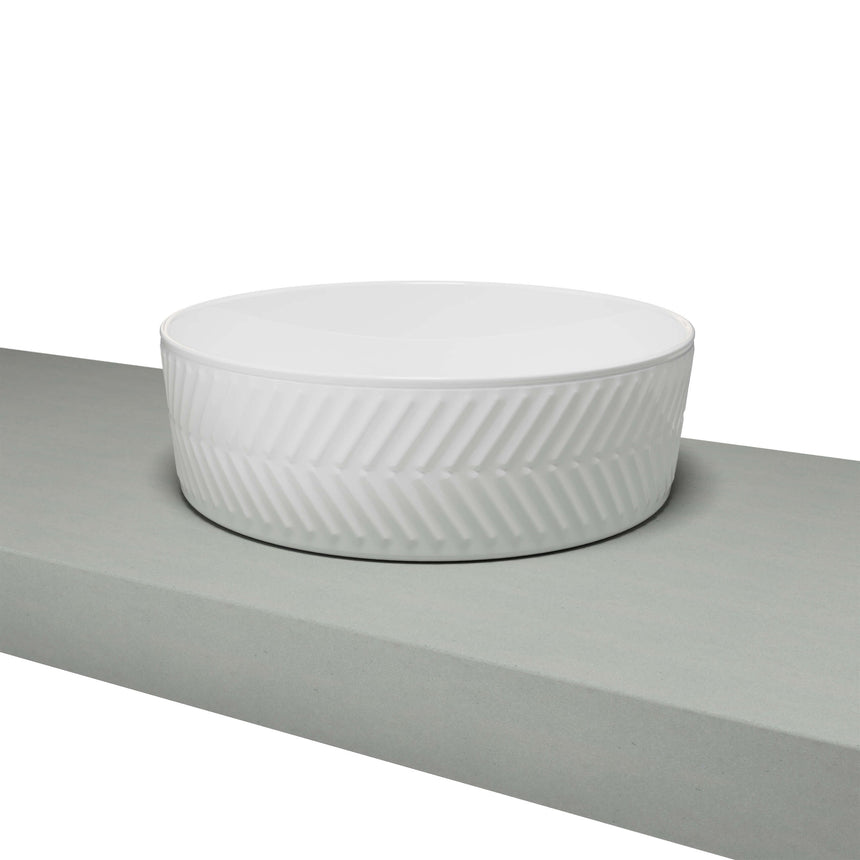 Allure Arrow Basin 360mm Gloss White Bathroom Basin Timberline