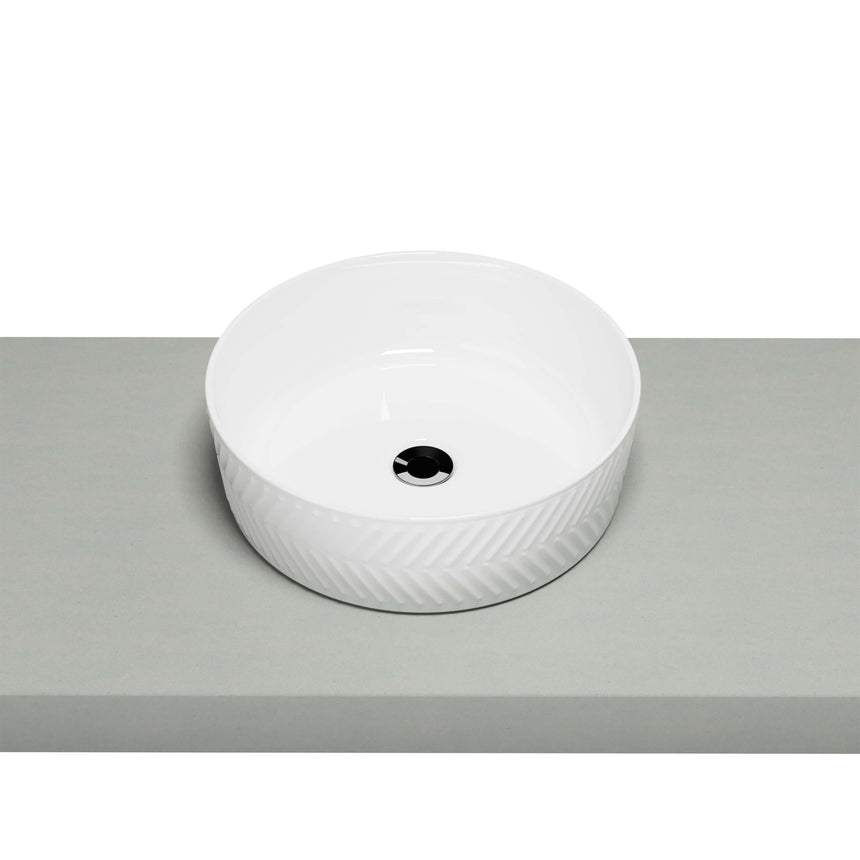 Allure Arrow Basin 360mm Gloss White Bathroom Basin Timberline