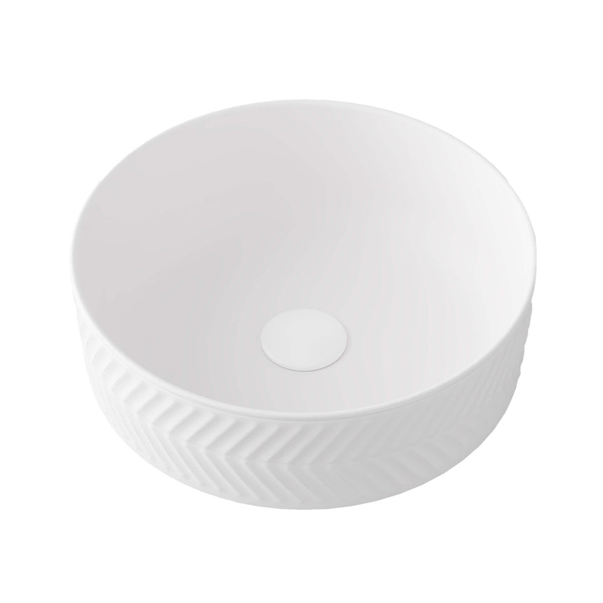 Allure Arrow Basin 360mm Matt White Bathroom Basin Timberline Default Title