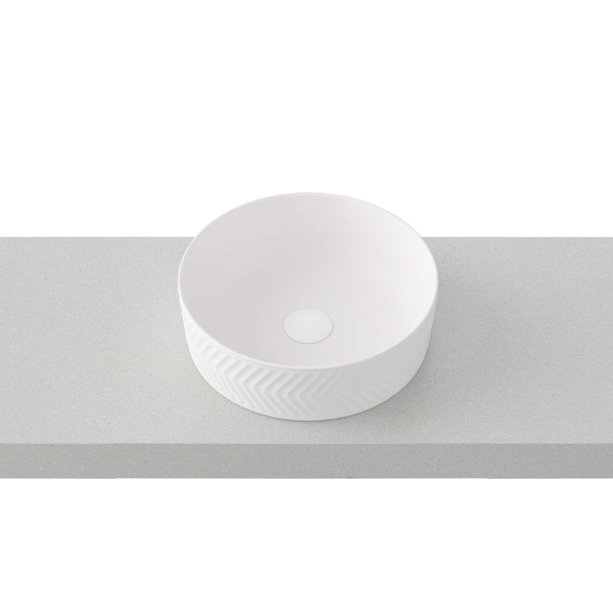 Allure Arrow Basin 360mm Matt White Bathroom Basin Timberline