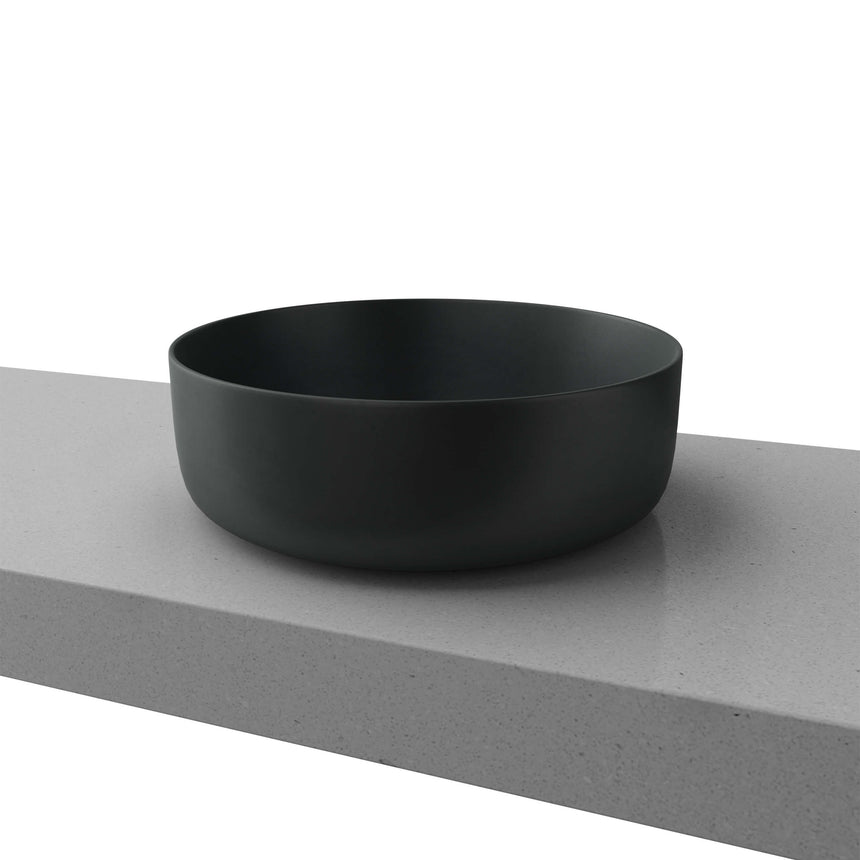 Allure Basin 360mm Matt Black Bathroom Basin Timberline