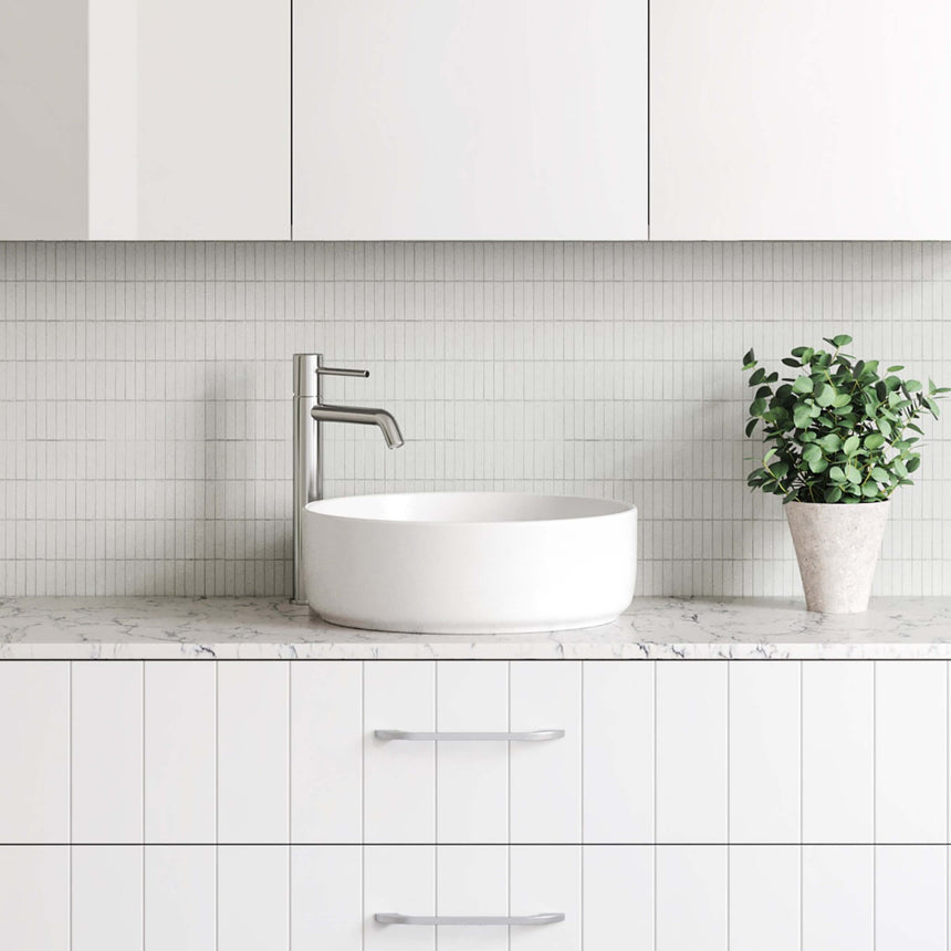 Allure Basin 360mm Matt White Bathroom Basin Timberline