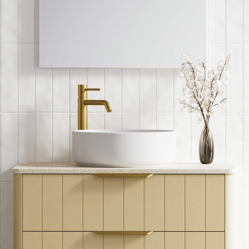 Allure Basin 360mm Matt White Bathroom Basin Timberline