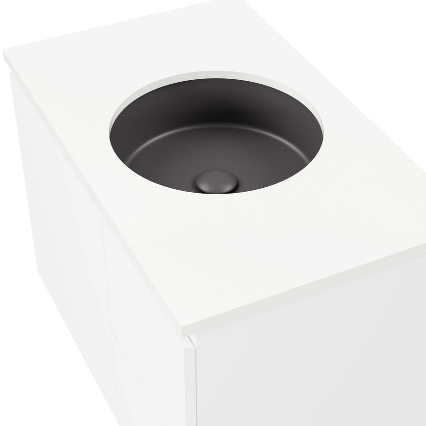 Allure Undermount Basin 360mm Matt Anthracite Bathroom Basin Timberline